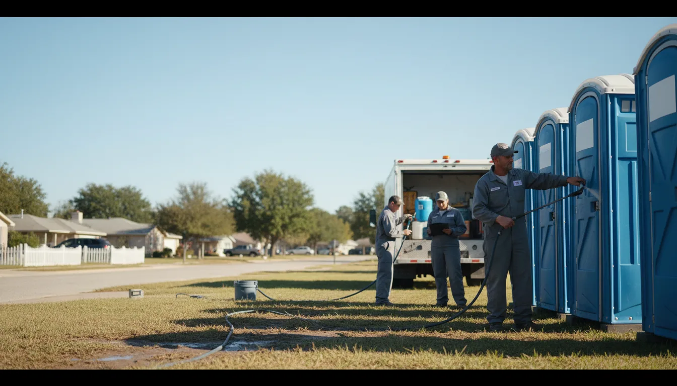 Long-Term Portable Toilet Rental in Thrall, TX near me